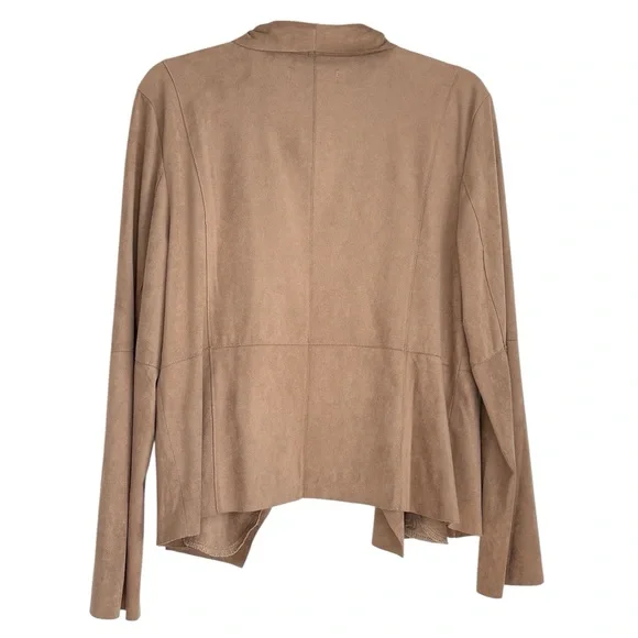 Bagatelle Collection Faux Suede Waterfall Jacket - Picture 3 of 8